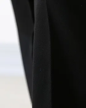 شلوار بوت کات (دمپا گشاد) گاواردین پارچه ترک سرمه ای/مشکی