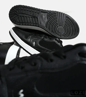 کفش کتانی مردانه و زنانه مشکی NIKE jordan 1