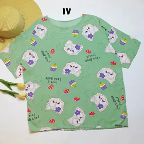تیشرت نخی قواره دار کد 694