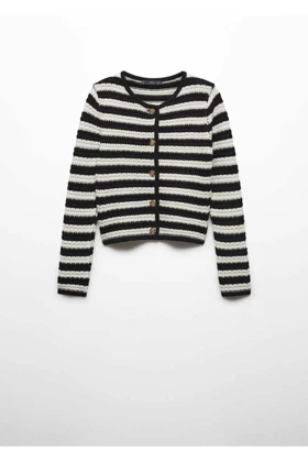 ژاکت کش باف پشمی زنانه اورجینال منگو mango