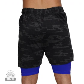 شلوارک کشاله دار چریکی بوفالو تنفسی بدنسازی آبی