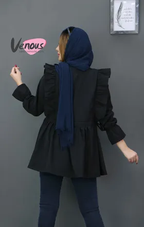 مانتو عروسکی یقه چین