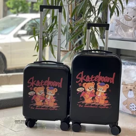 چمدان بچگانه طرح SKATEBOARD مشکی