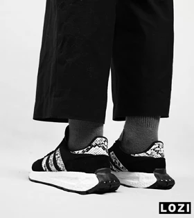 کفش کتانی مردانه مشکی پوست ماری ADIDAS Forum Low