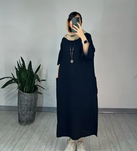پیراهن مانتویی زیتون 2 (ارسال رایگان)