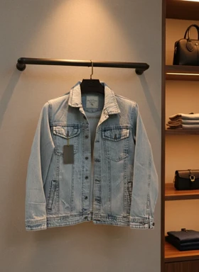 کت جین یخی سنگشو قواره باکسی کد KYSOD19 استایل گرم برای روزهای سرد