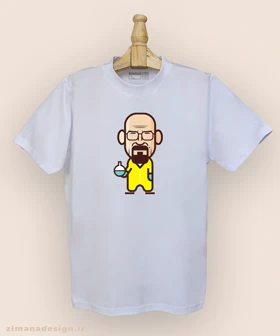 تیشرت مردانه و زنانه طرح بریکینگ بد شخصیت والتر وایت کد 884