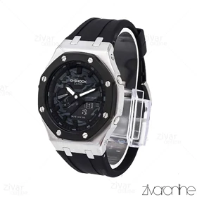 ساعت جی شاک GMA2100 مردانه سیلور مشکی چریکی 106106