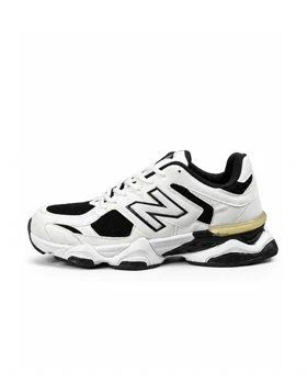 کفش کتانی بزرگ پا مدل نیوبالانس 9060 سفید مشکی New Balance 9060