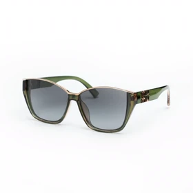 عینک آفتابی زنانه میو میو Miu Miu مدل Cat-Eye پلاریزه (سبز)