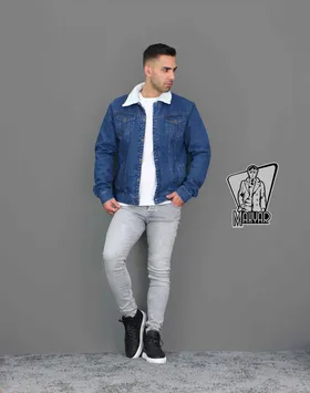 کاپشن جین آبی تیره ATA