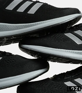 کفش کتانی مردانه و زنانه مشکی طوسی ADIDAS climacool