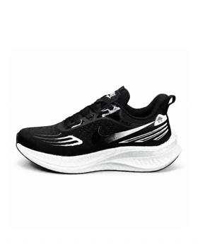 کتانی زیره بست مردانه مدل رانینگ نایکی مشکی سفید Nike