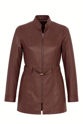 پالتو زنانه سمیرا – پالتوی گرم و شیک – بوفالو براون