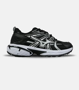 کفش کتانی مردانه و زنانه مشکی سفید MIZUNO مدل 8598
