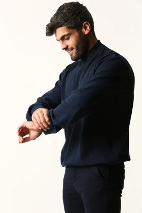 بافت یقه سه سانت مردانه