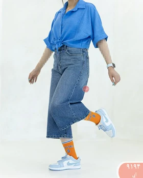 شلوارک فول بگ جین رویال 9194