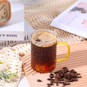 لیوان استوانه برفی دسته عسلی /PA57