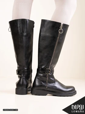 بوت بلند دوزیپ لومانا - کد 2612
