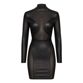 سرهمی فانتزی لاتکس مشکی برند پاپیلون کد 317