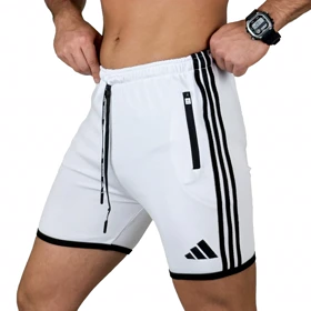شلوارک طرح آدیداس ADIDAS کوتاه سفید