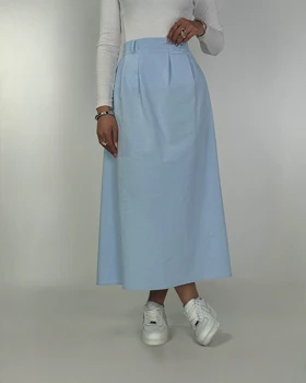 دامن طرح zara کد 400068 (آبی)