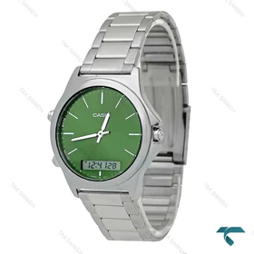 ساعت مچی کاسیو مردانه دوزمانه صفحه سبز Casio-7931-G