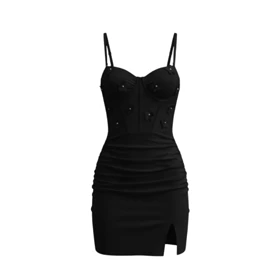 لباس خواب فنردار گل‌دار کد 6931