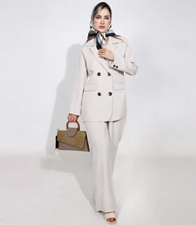 کت شلوار چهار دگمه زنانه کد 1102