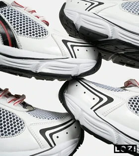 کفش کتانی بزرگ پا سفید مشکی قرمز ASICS GT 2130