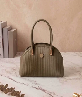 کیف صندوقی جا دسته دار رنگ سدری