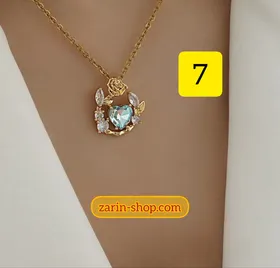 گردنبند طلایی زنانه آویزدار طرح طلا