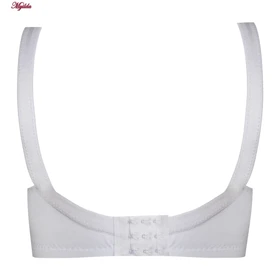 سوتین زنانه طرح برگی درشت مدل بدون فنر سفید کد 5053