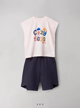 ست تاپ شلوارک AKU دخترانه روز دنج s00887