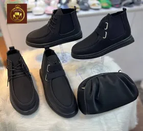 بوت بندی بغل کش زنانه چرم خاویاری