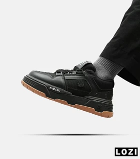 کفش کتانی مشکی قهوه ای AMIRI MA2 Leather