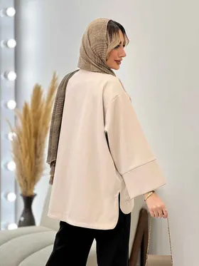 مانتو گلدوزی جلو باز