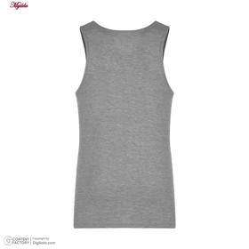 زیرپوش رکابی مردانه برهان تن پوش ملانژ کد 1003 بسته 2 عددی