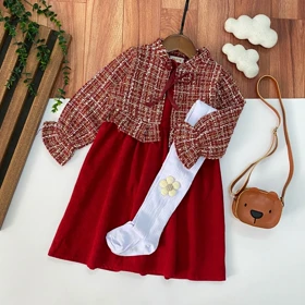 ست کت و پیراهن یلدایی تا4سال