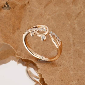انگشتر زنانه رزگلد Women Diamond Ring RG01