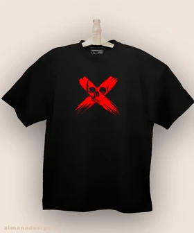 تیشرت لش مردانه و زنانه طرح اسکلت مرگ کد 930
