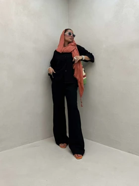 ست شومیز و شلوار تک جیب