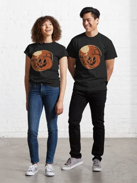 تیشرت Nightmare Before Christmas طرح Vintage Halloween Pumpkin