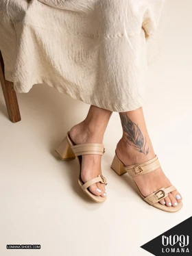 صندل پاشنه دوسگک لومانا - کد 2737