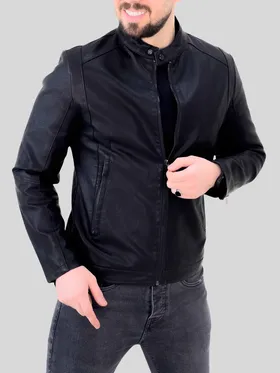 کت چرم 2301 مشکی