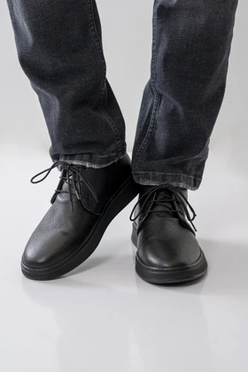 نیم بوت چرم طبیعی مردانه