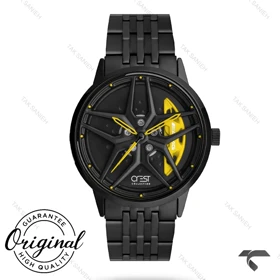 ساعت مردانه کرست مدل 9017-2 طرح رینگ عقربه زرد Crest-11102-G