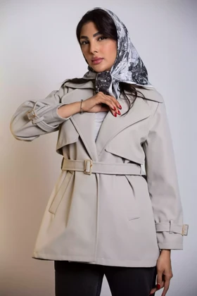 بارانی کوتاه ژیله دار