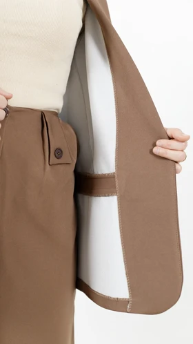 کت بلوئه آستین راه راه