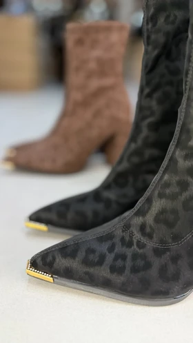 714 - نیم بوت استرج پلنگی 714